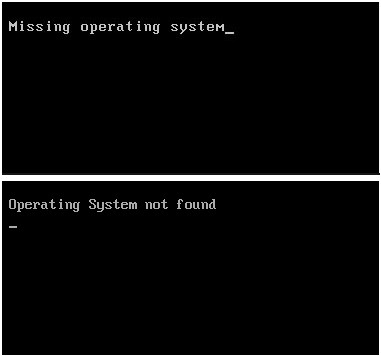 Missing Operating System